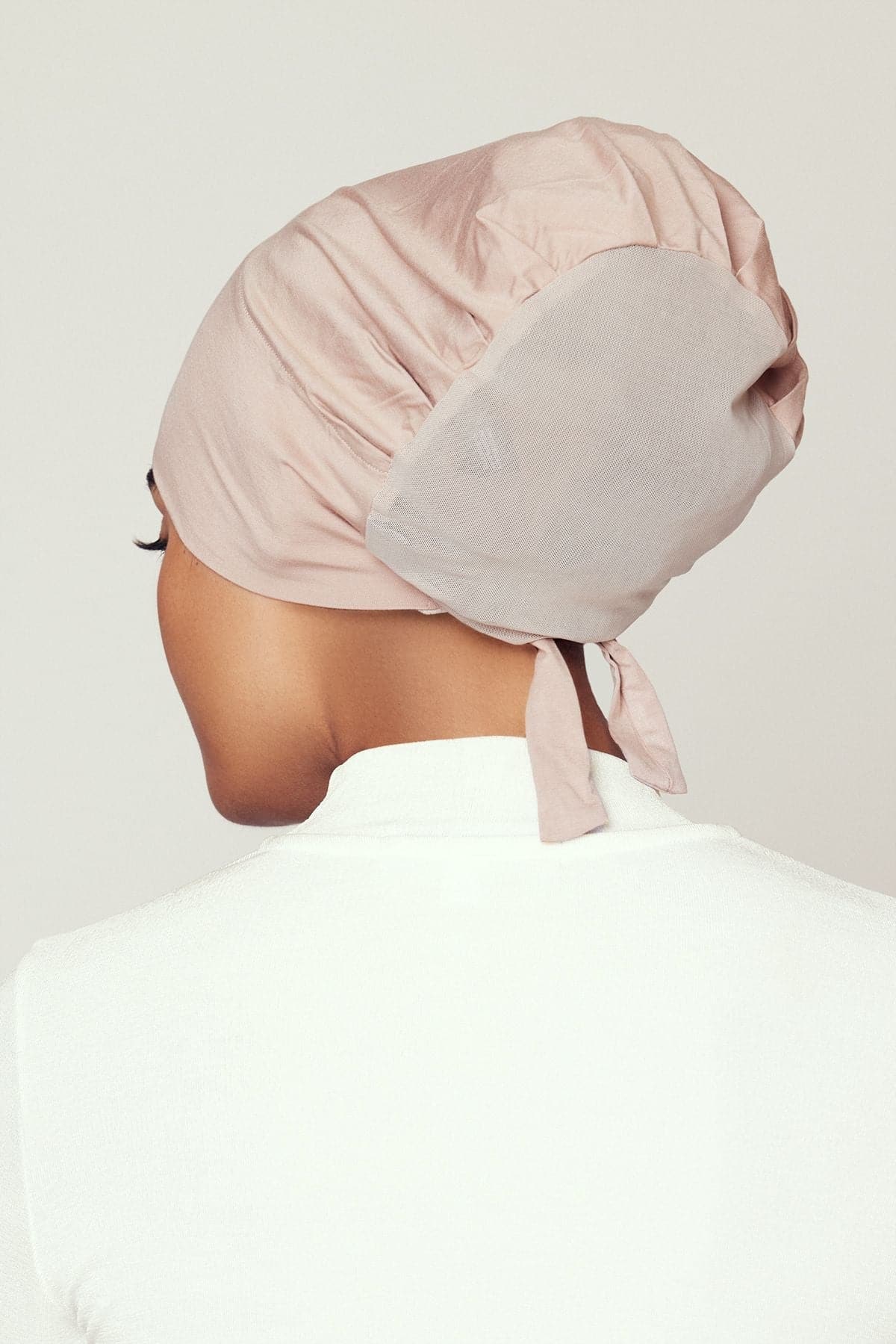 Aria Mesh Tie Back Undercap- Oat - Zahraa The Label