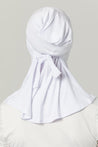 Fatima Neck Cover Hijab -White - Zahraa The Label