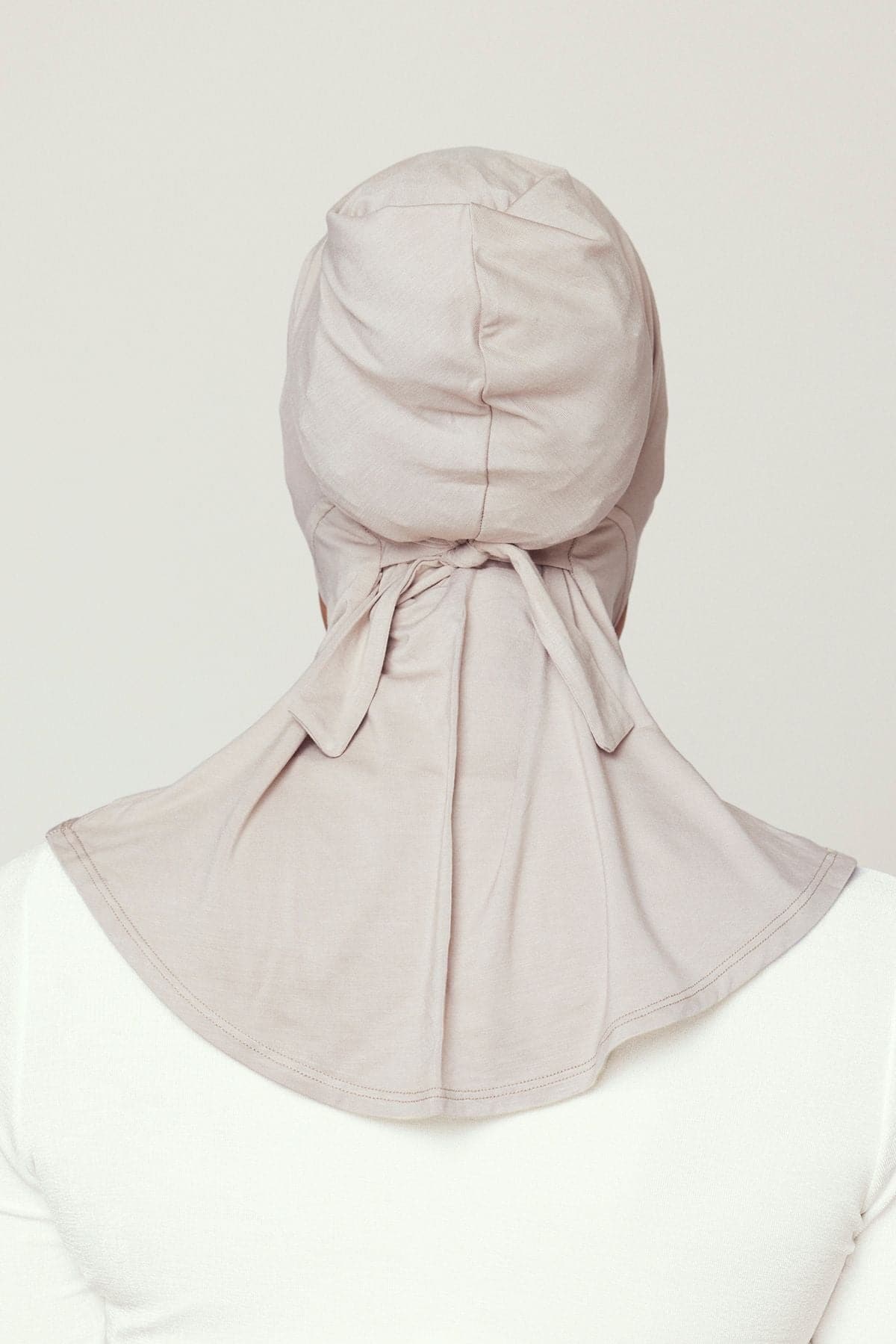 Lila Neck Cover Hijab-Bone - Zahraa The Label