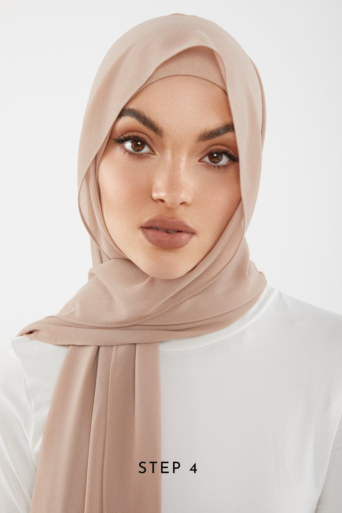 Zahraa Instant Chiffon Hijab- Modest Nude - Zahraa The Label