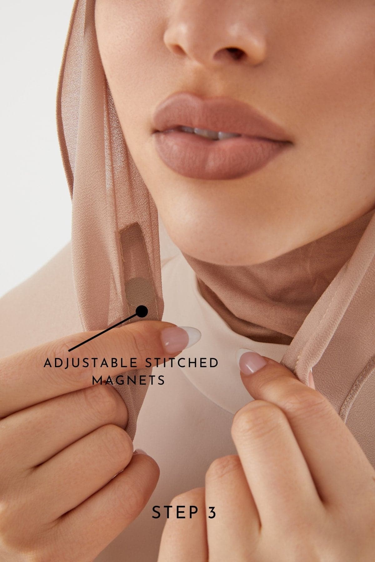 Zahraa Instant Chiffon Hijab- Modest Nude - Zahraa The Label
