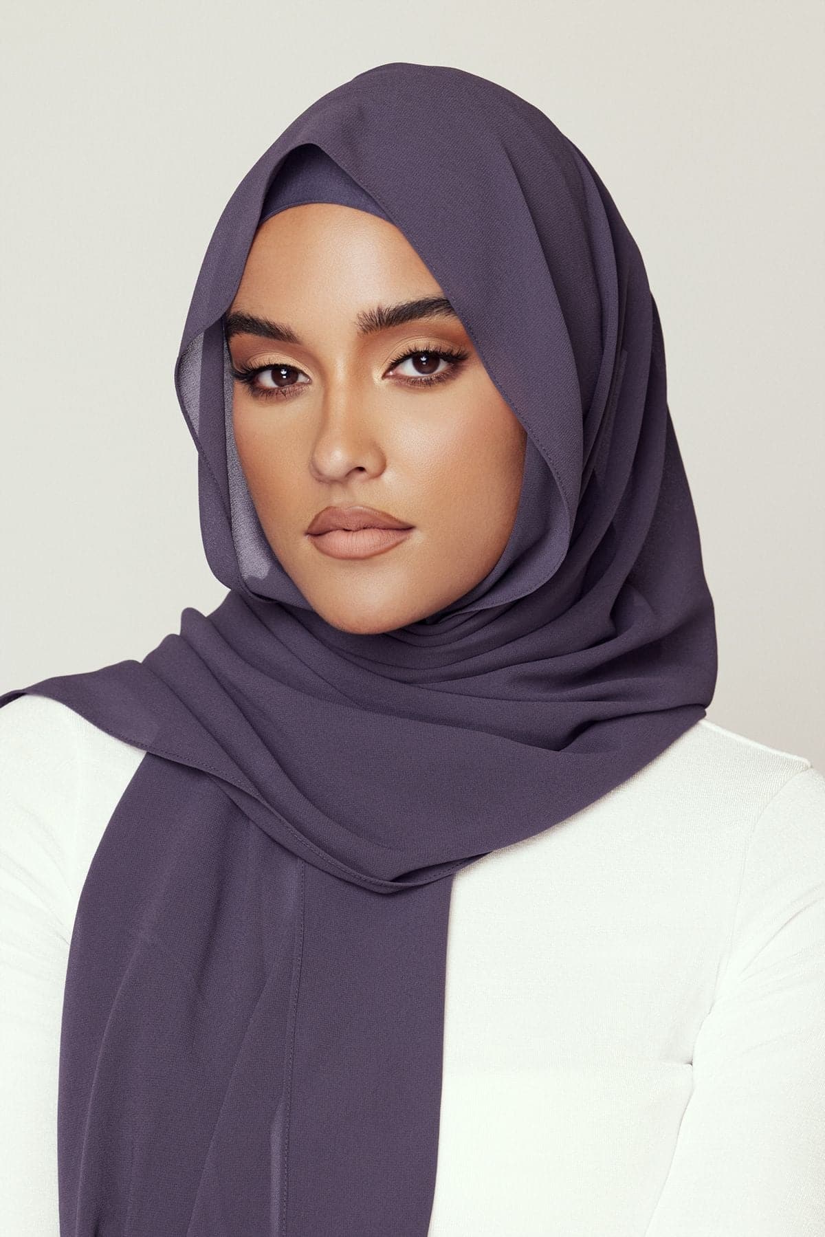 Zahraa Instant Chiffon Hijab- Umber - Zahraa The Label